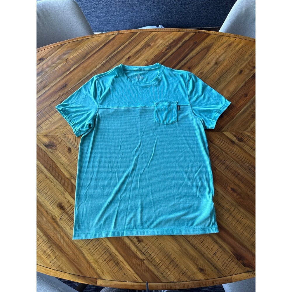 Prana pocket t-shirt turquoise size medium